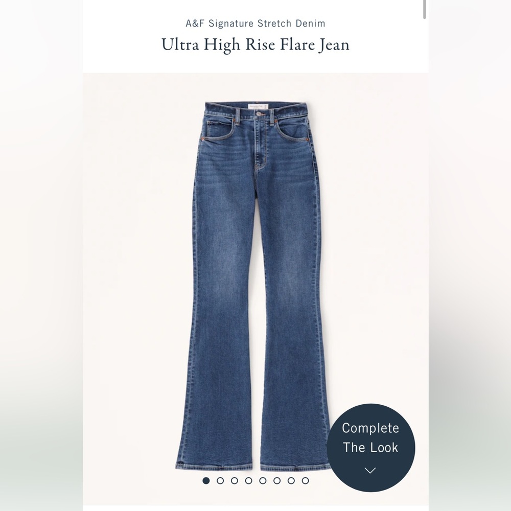 Ultra high rise flare jean